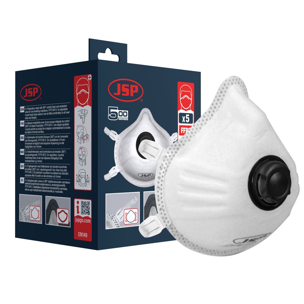 AER.LV : Respirators ar vārstu FFP3 (532) JSP